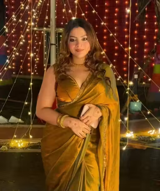 JIMMY CHU ORGANZA DESIGNER SAREE
